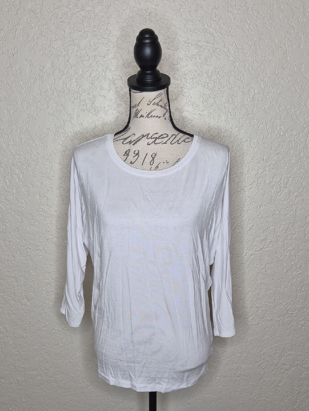 Rachel Zoe Dolman Sleeve Top White‎ Size S